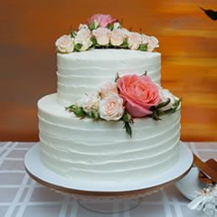 2-Tier Wedding Cake
